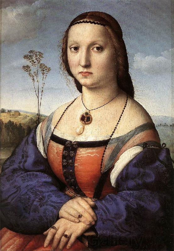 RAFFAELLO Sanzio Portrait of Maddalena Doni ft Norge oil painting art